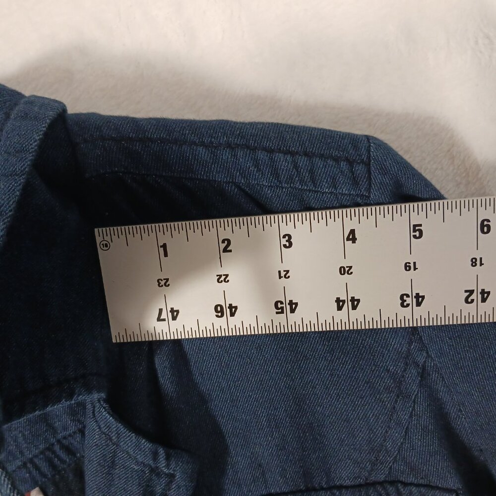 CAbi,  Lightweight, Dark Chambray Jacket Size Medium, Button Front, Long sleeve - Picture 13 of 16